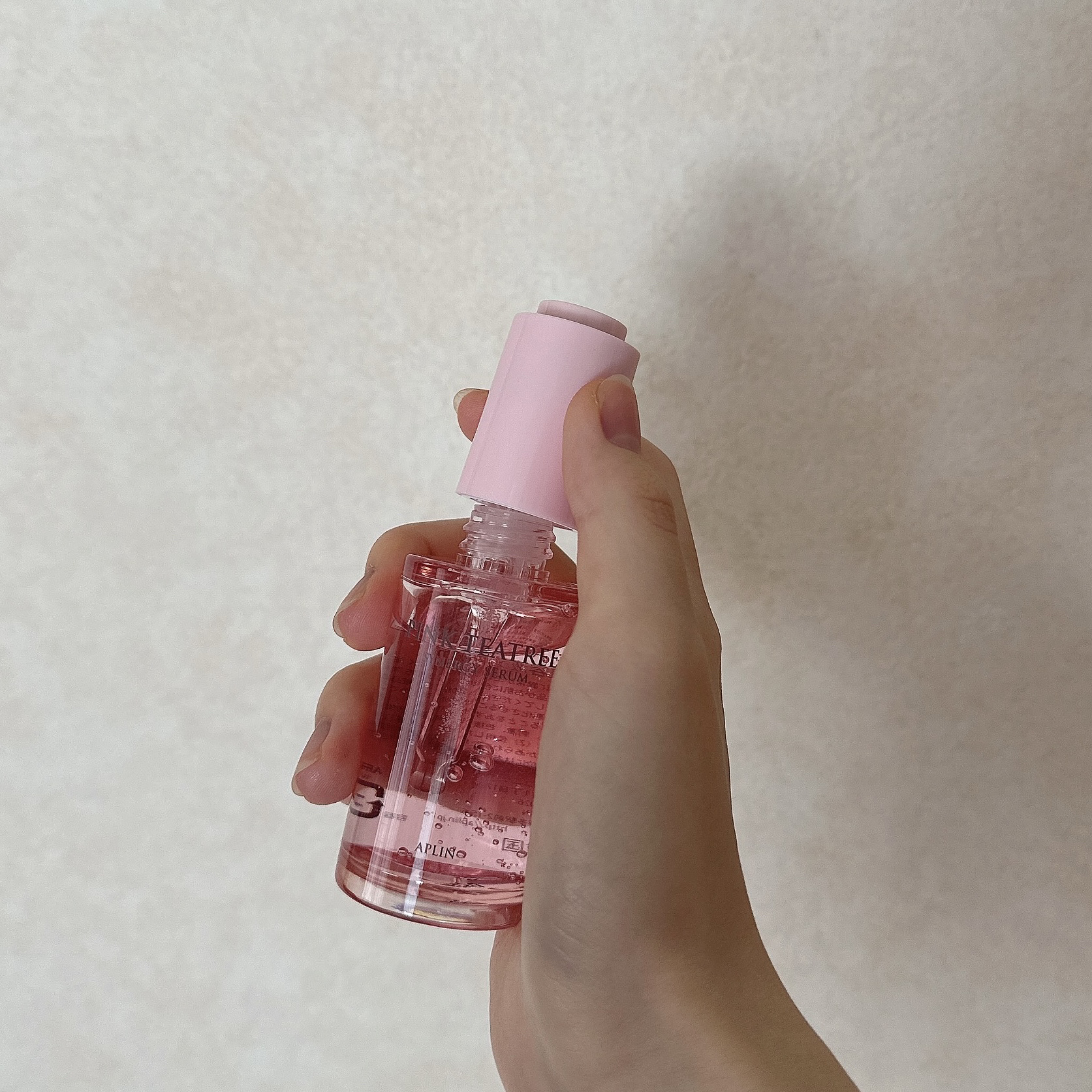 ピンクティーツリーシナジーセラム/APLIN/美容液を使ったクチコミ（2枚目）