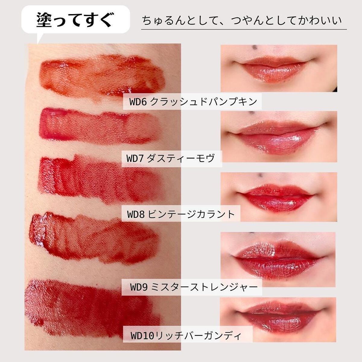 ザ ウォータリーデューティント/MERZY/リップティントを使ったクチコミ（2枚目）