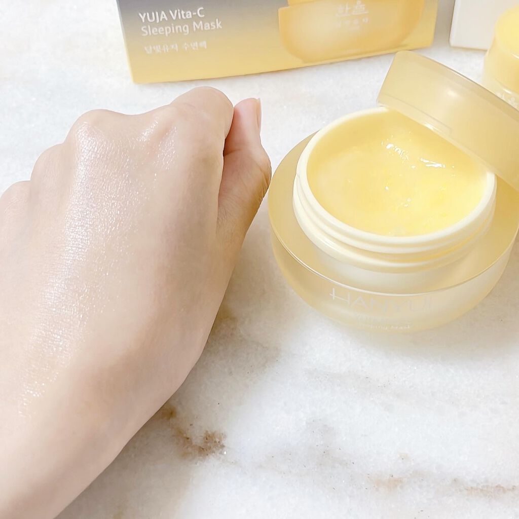 月光ゆず睡眠パック(旧バージョン)/HANYUL(ハンユル)/フェイスクリームを使ったクチコミ(4枚目)