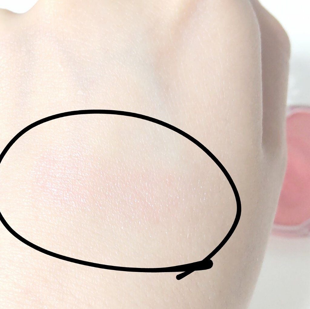 いちごソフトクリーム on LIPS 「キャンメイクのクリームチーク!P01ピーチダズルのおいろ!すご..」(4枚目)