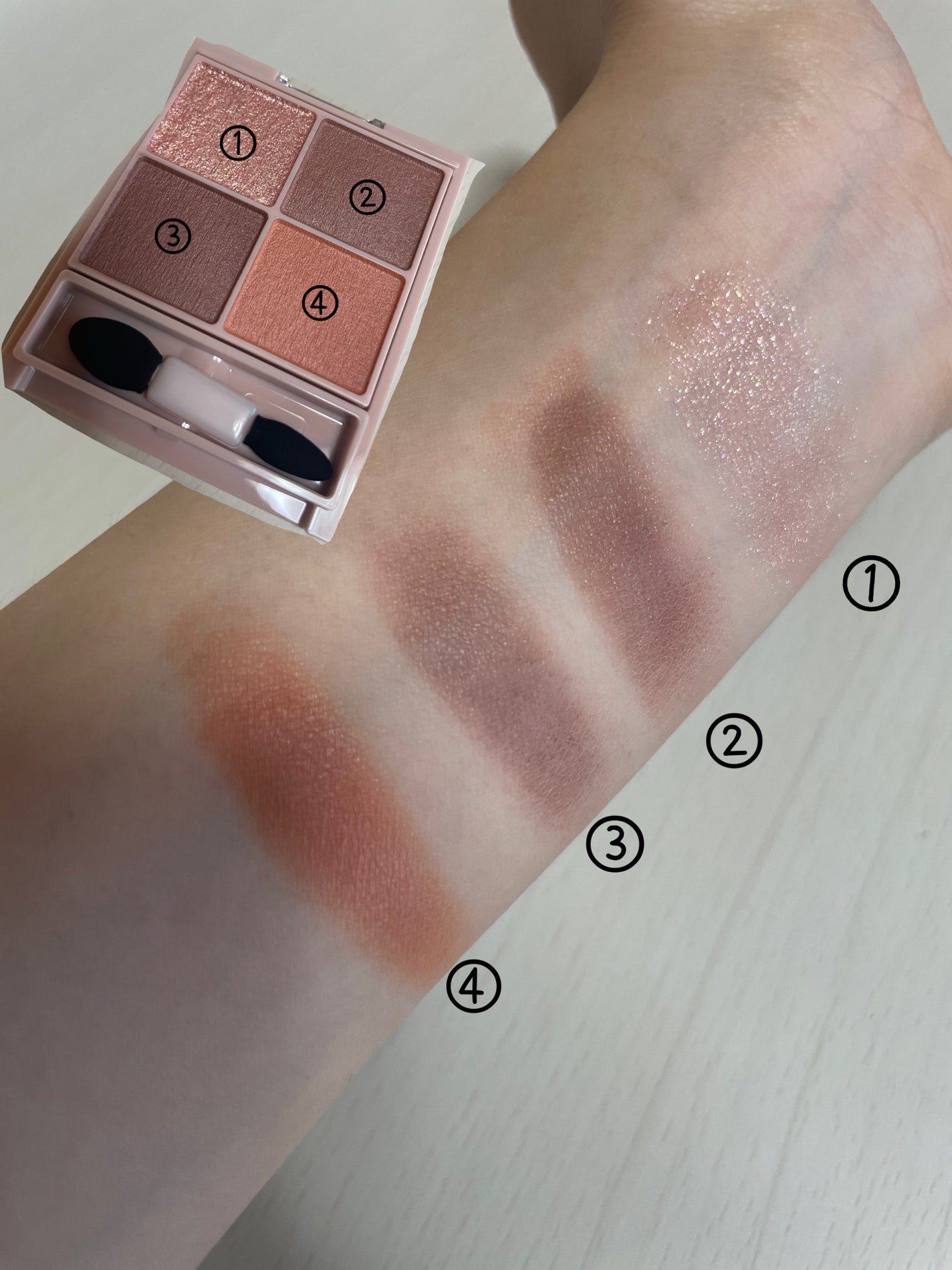 シルキースフレアイズ(マットタイプ)/キャンメイク/アイシャドウパレットを使ったクチコミ(2枚目)