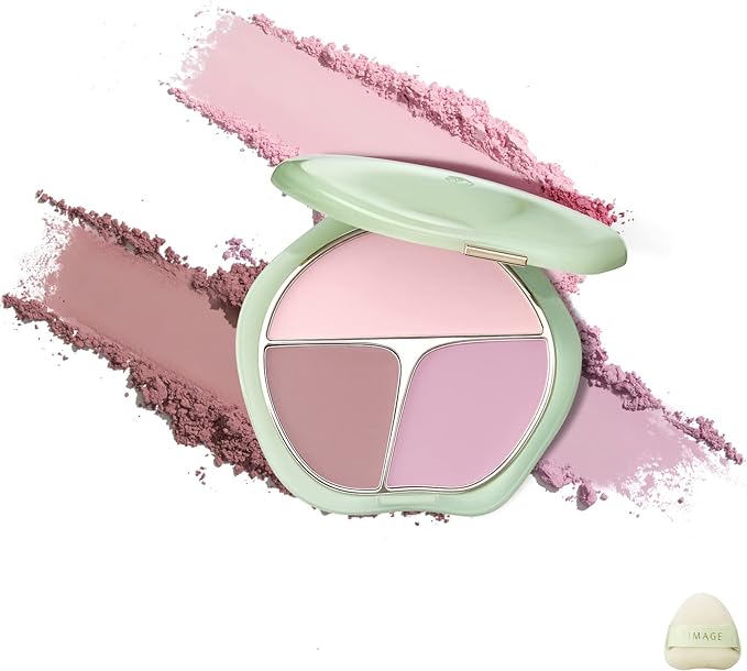 TIMAGE 3色チークパレット 01 堇色系