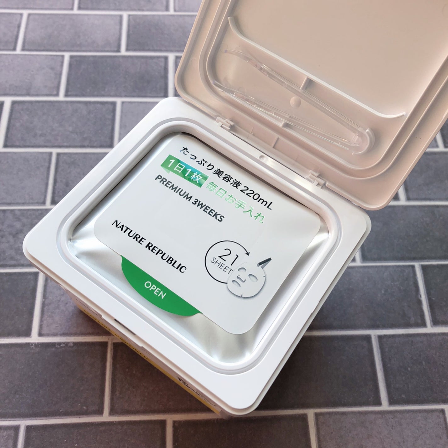 キューブマスク レチノール/ネイチャーリパブリック/シートマスク・パックを使ったクチコミ(2枚目)