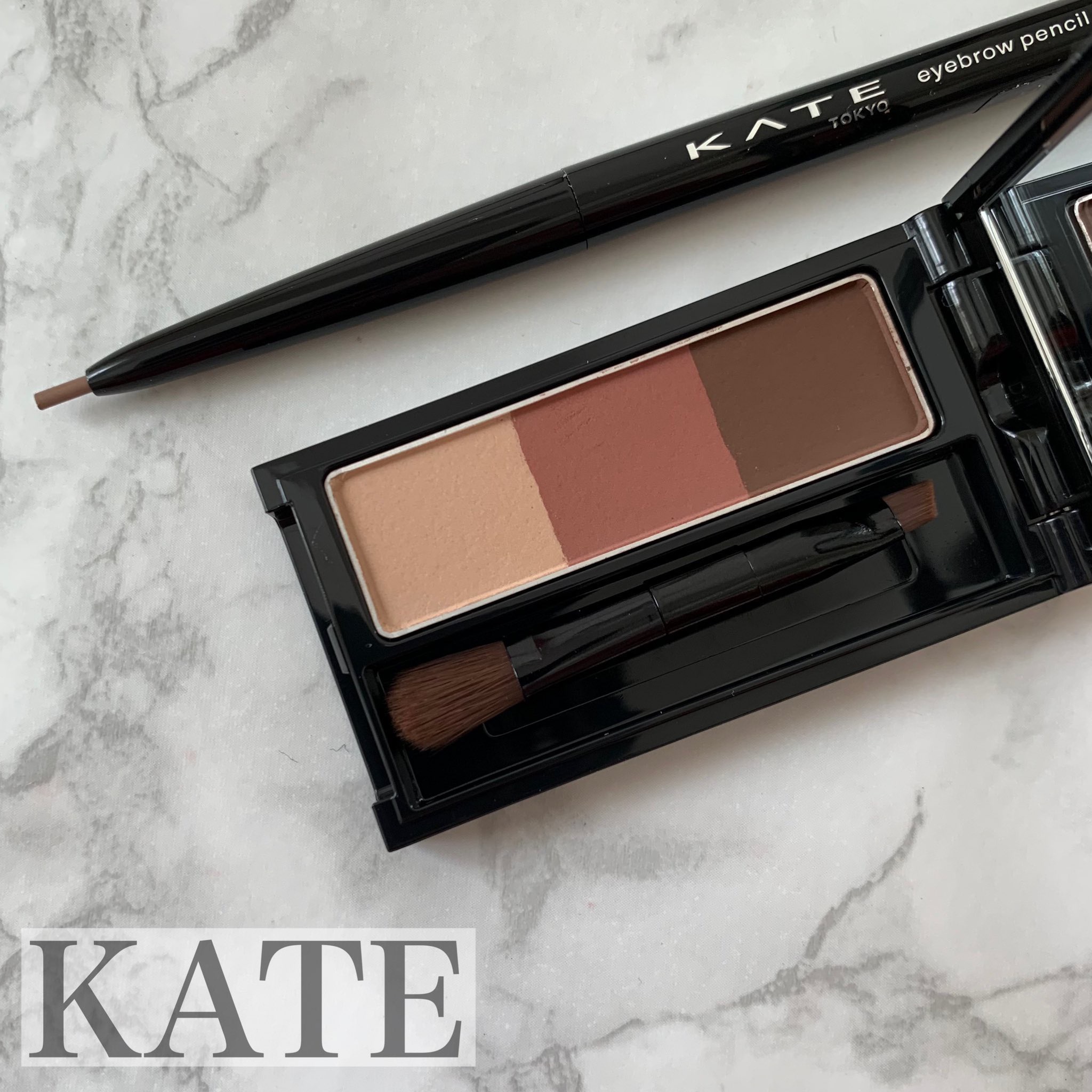 ケイト デザイニングアイブロウ3D/KATE/パウダーアイブロウを使ったクチコミ（1枚目）