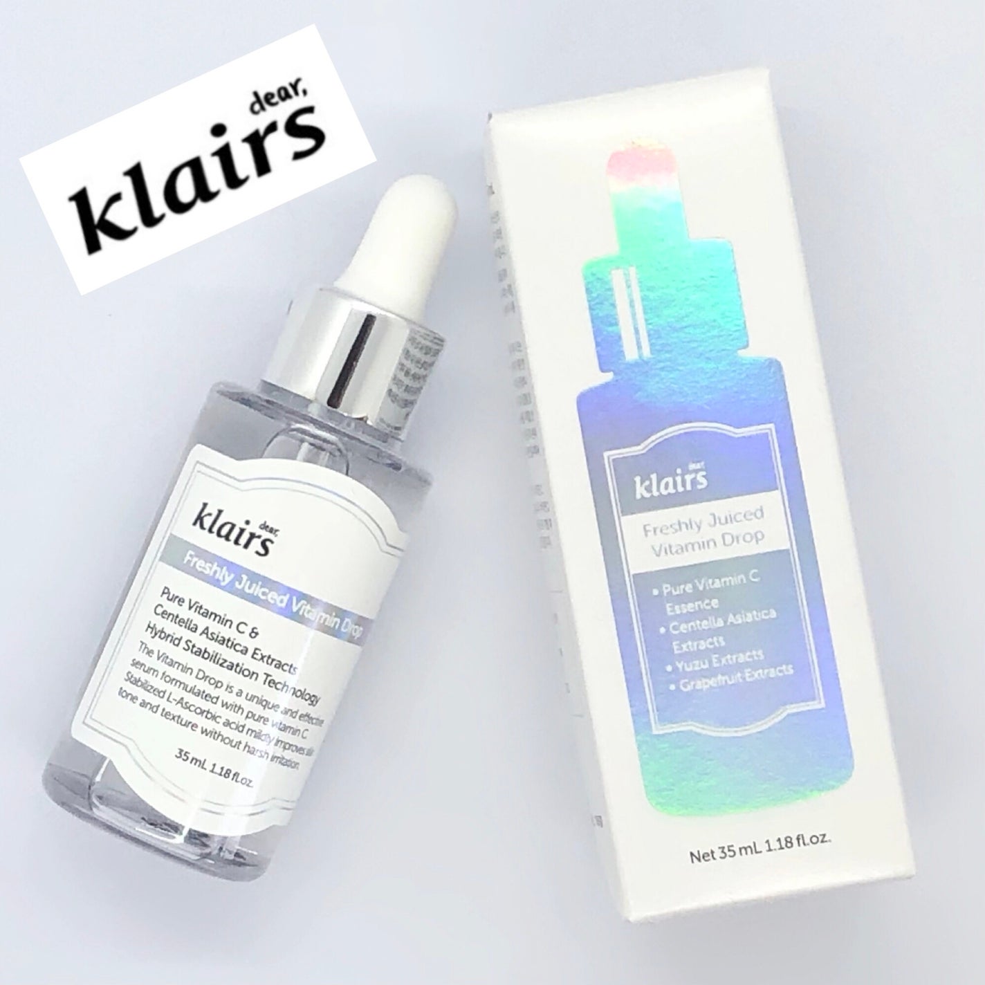 フレッシュリージュースドビタミンドロップ(35ml)/Klairs/美容液を使ったクチコミ(1枚目)