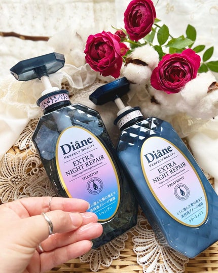 エクストラナイトリペア シャンプー&トリートメント シャンプー 本体 450ml/ダイアン/市販シャンプーを使ったクチコミ(3枚目)