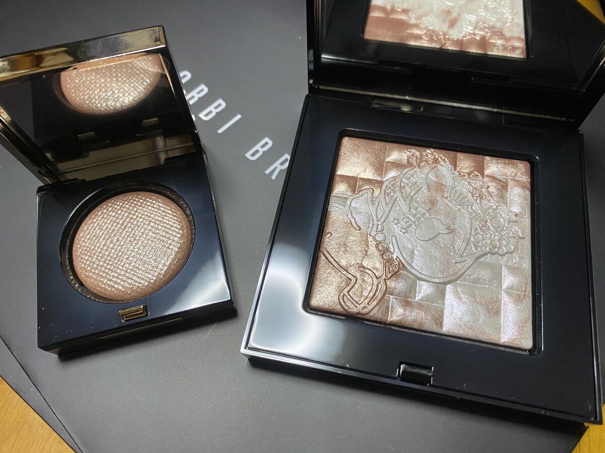 ハイライティング パウダー L01 ピンクグロウ(グロウユニコーン限定パッケージ)/BOBBI BROWN/パウダーハイライトを使ったクチコミ（3枚目）