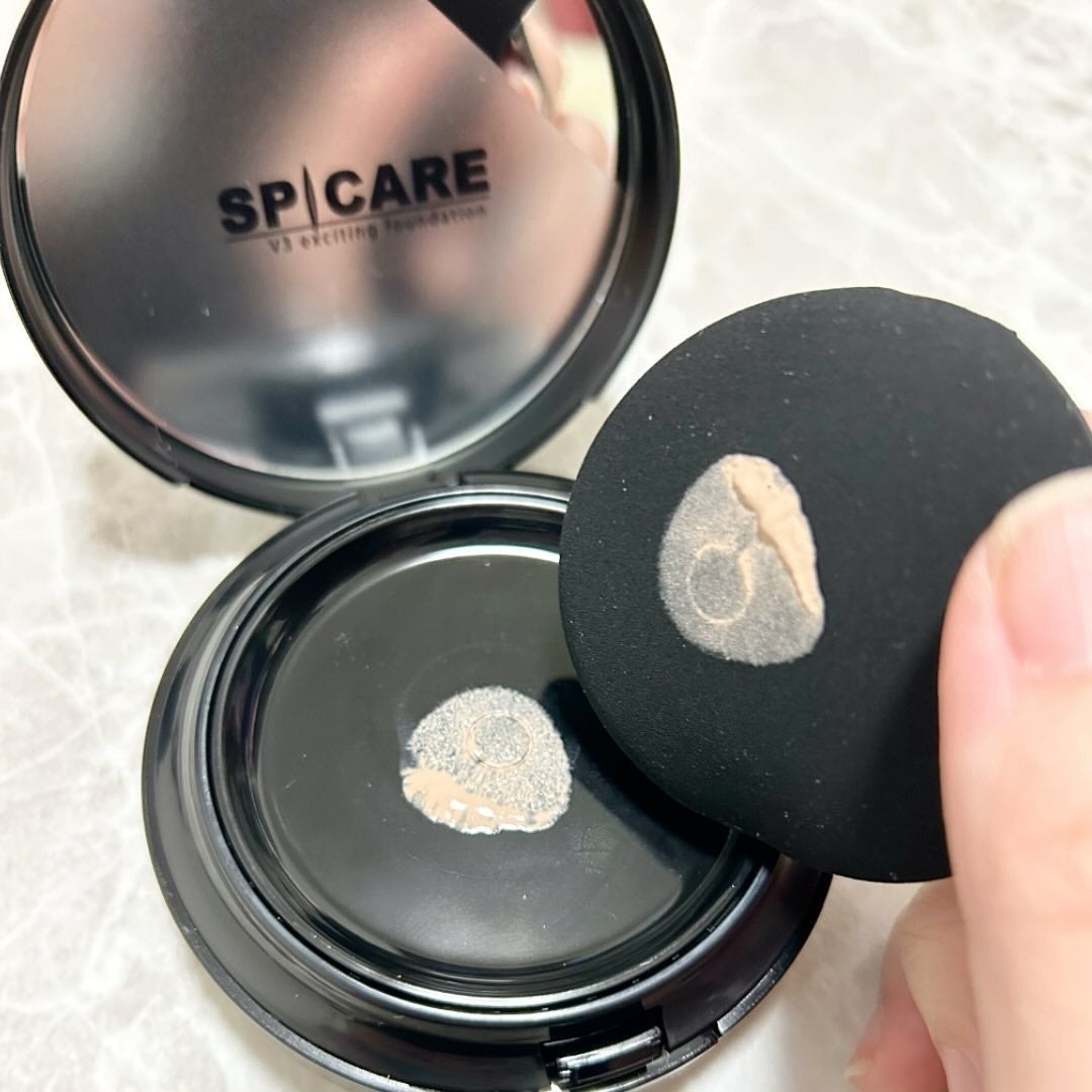 V3 エキサイティングファンデーション/SPICARE/クッションファンデーションを使ったクチコミ(3枚目)