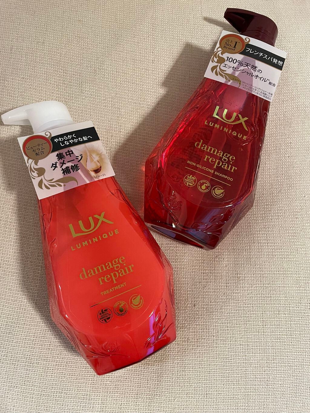 ルミニーク ダメージリペア シャンプー/トリートメント/LUX/市販シャンプーを使ったクチコミ(1枚目)