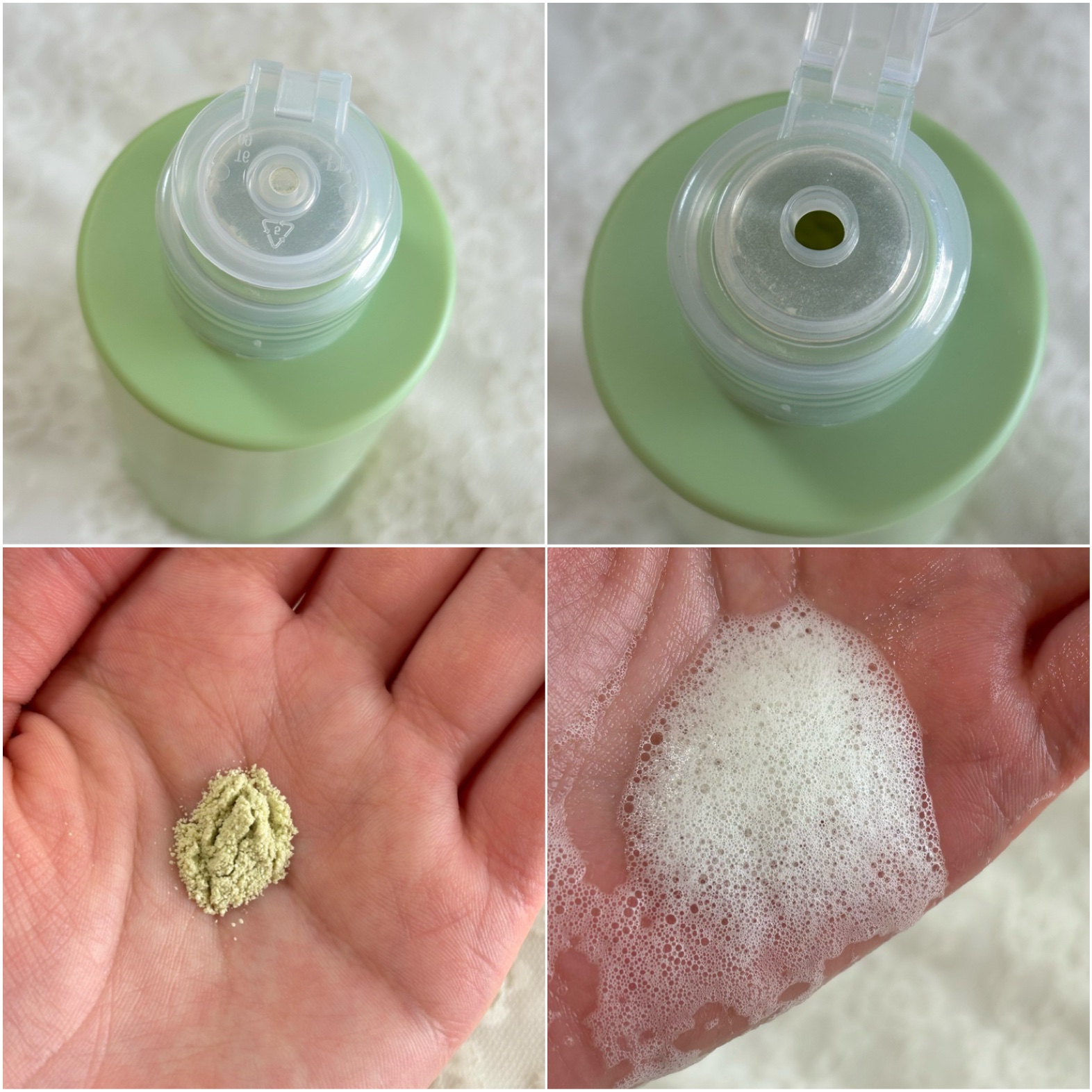 グリーンティー&エンザイムパウダーウォッシュ/By Wishtrend/洗顔パウダーを使ったクチコミ（2枚目）