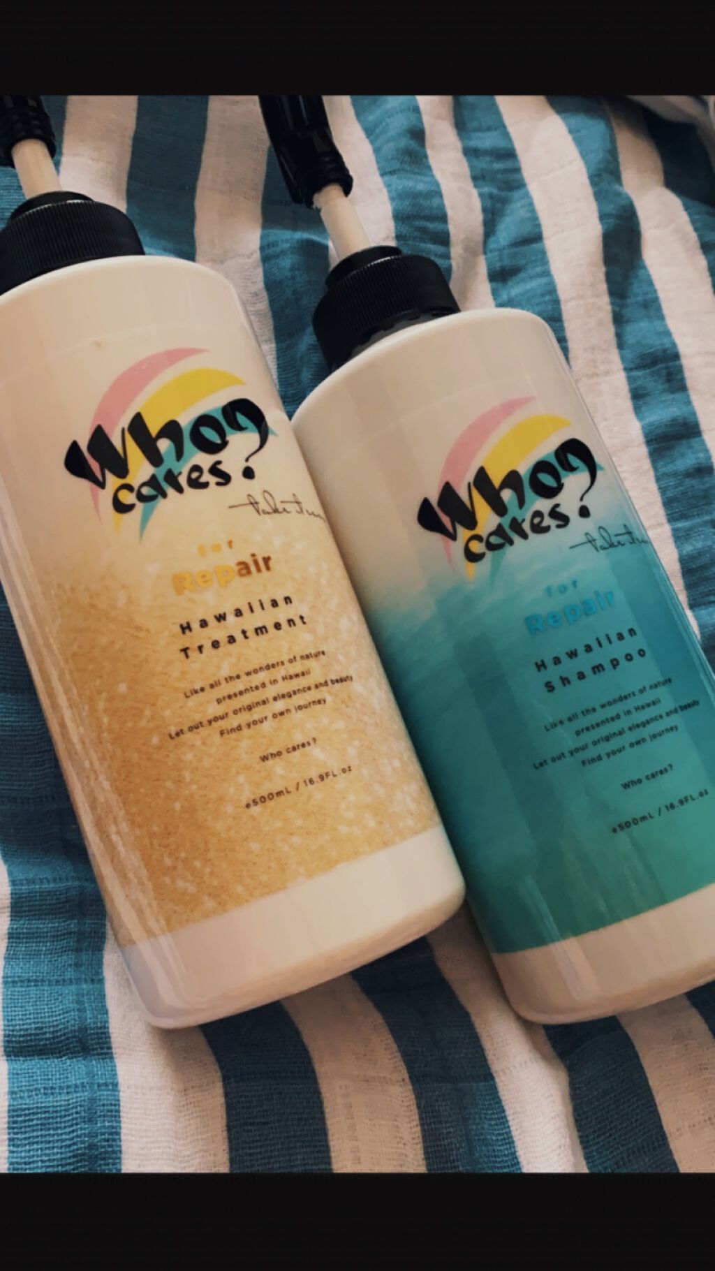 ハワイアンシャンプー＆トリートメント ＜リペア＞/who cares?/市販シャンプーを使ったクチコミ（1枚目）