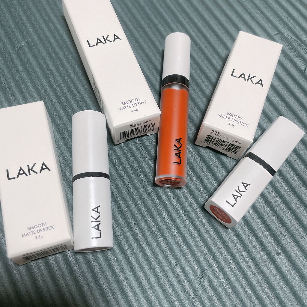 スムースマットリップスティック/Laka/口紅を使ったクチコミ(1枚目)