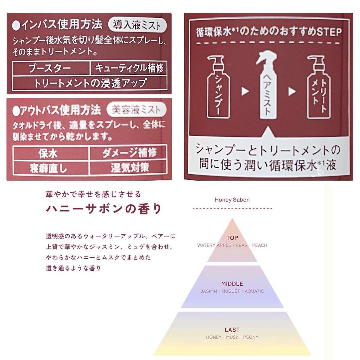 ハイドロ&リペア ジェントル ヘアミスト/AHALO HONEY/プレスタイリング・寝ぐせ直しを使ったクチコミ(3枚目)