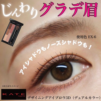 ケイト デザイニングアイブロウ3D/KATE/パウダーアイブロウを使ったクチコミ(1枚目)