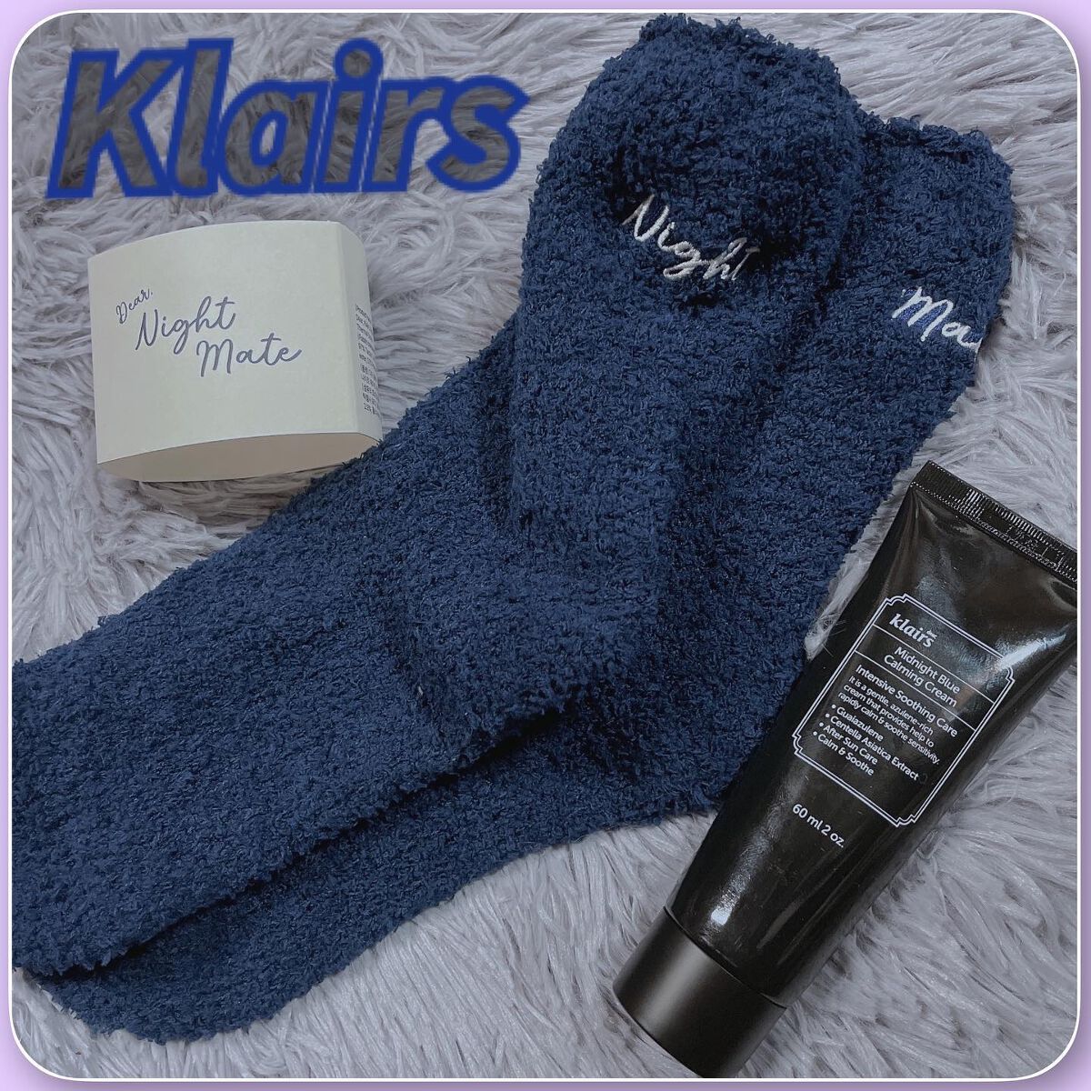 ミッドナイトブルーカーミングクリーム/Klairs/フェイスクリームを使ったクチコミ（1枚目）