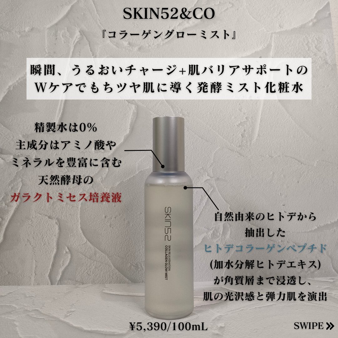 コラーゲングローミスト/SKIN52&CO/ミスト状化粧水を使ったクチコミ(2枚目)