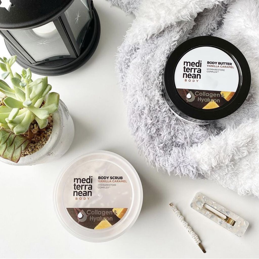 メディテラニアンケア ボディバター(ヴァニラキャラメル)/メディテラニアン コスメティックス ジャパン/ボディクリームを使ったクチコミ（1枚目）