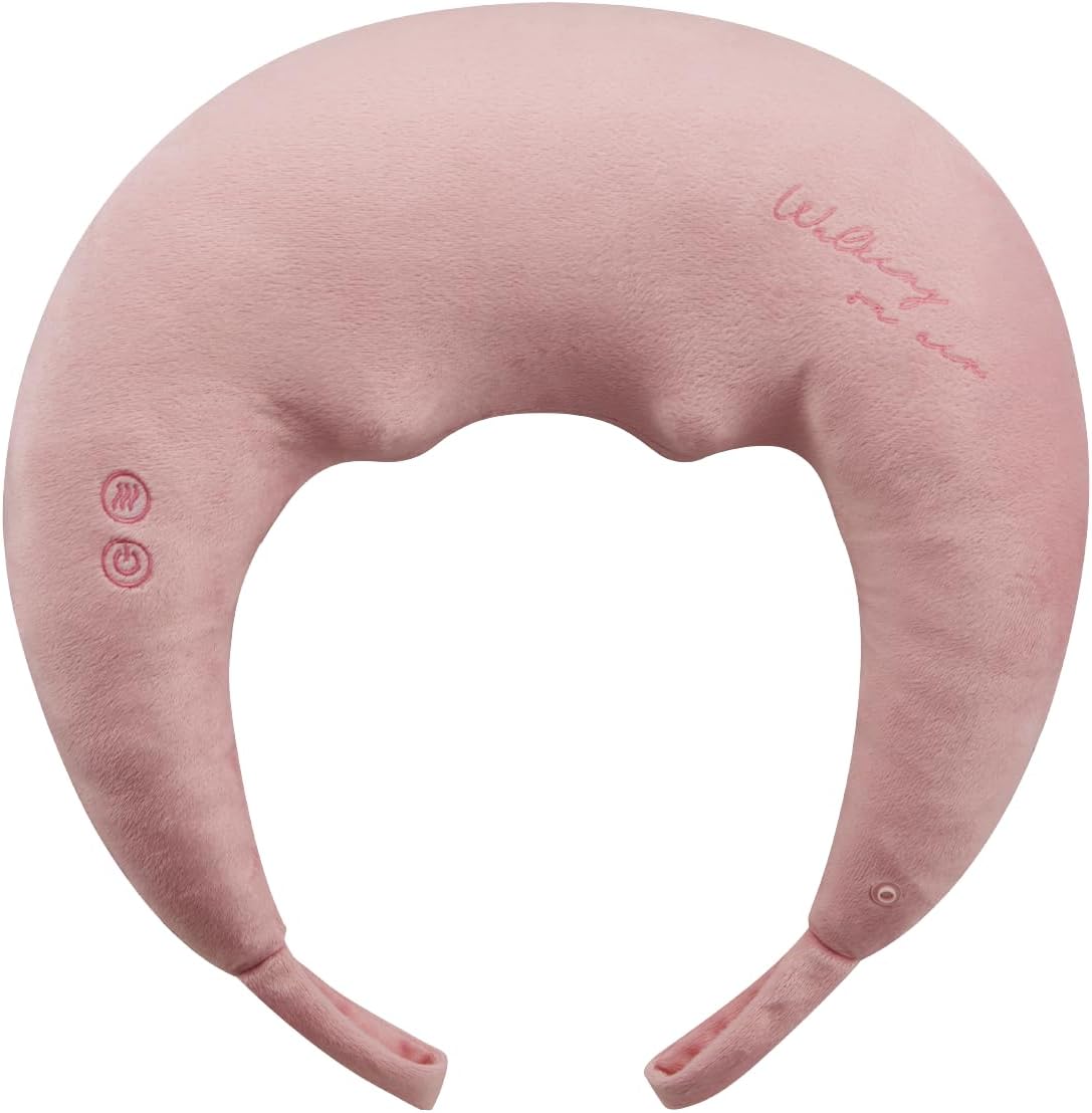 ホットネックマッサージピロープロ ルルド  AX-HXL391 pk（ピンク）