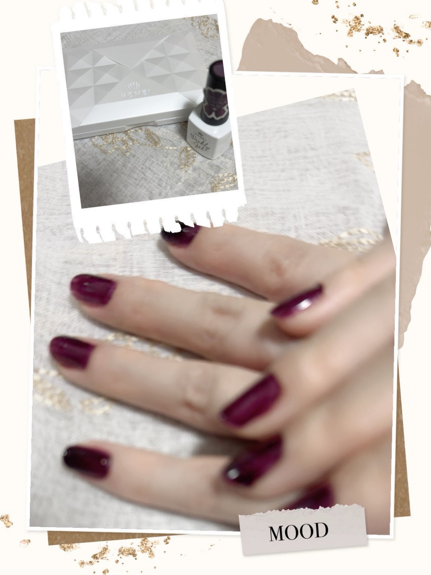 Alice♤フォロバ100 on LIPS 「┈⑅̥꒰ঌ秋色のネイル໒꒱⑅̥┈⟡.·ラメの入ったダークなグレ..」(1枚目)