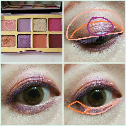 ザッツ マイ ジャム! ミニ アイシャドウ パレット /Too Faced/アイシャドウパレットを使ったクチコミ(3枚目)