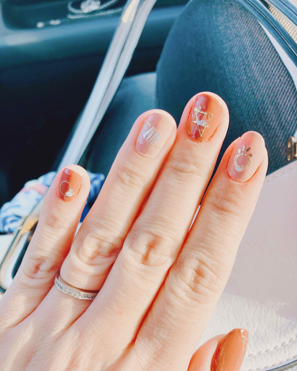 ネイルシール/セリア/ネイルシールを使ったクチコミ（1枚目）