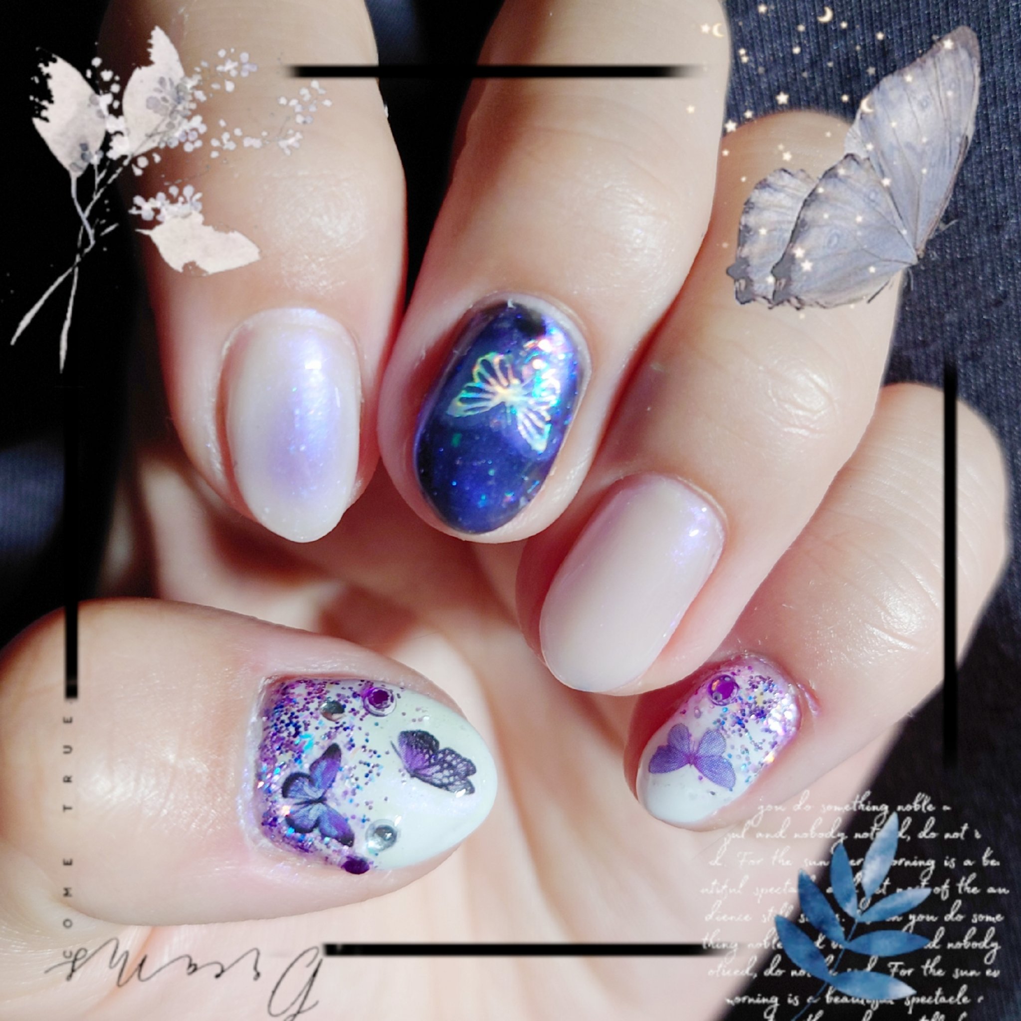 ジェルネイル（ライト対応）/セリア/ジェルネイルを使ったクチコミ（1枚目）