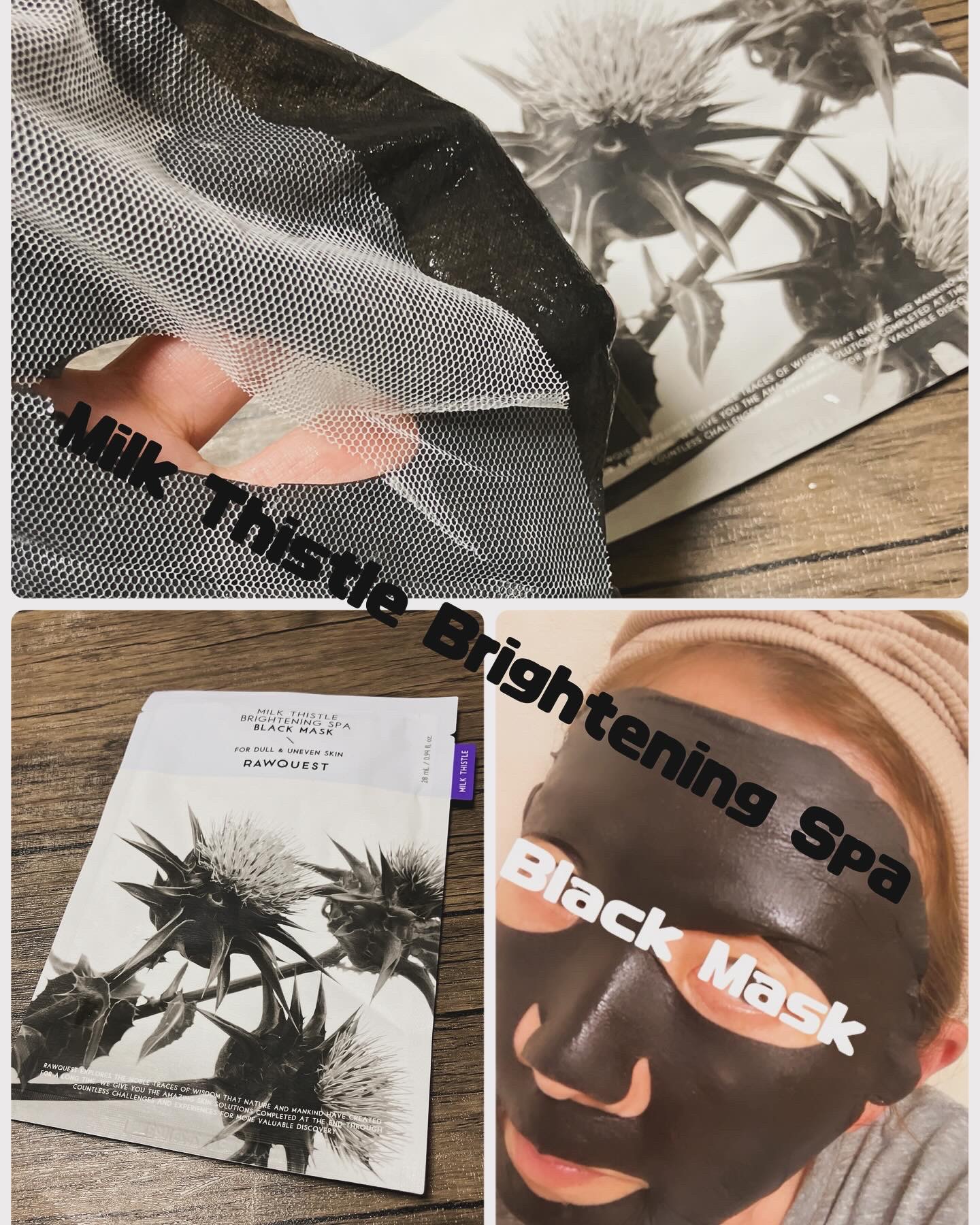 ミルクシスルブライトニングスパブラックマスク/RAWQUEST/シートマスク・パックを使ったクチコミ（3枚目）
