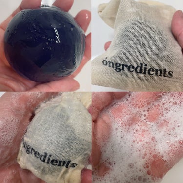 Ongredients Butterfly Pea Cleansing Ballのクチコミ「Ongredients様よりいただきました🕊️
⠀
⠀
✼••┈┈┈┈┈┈┈┈┈┈┈┈┈┈┈┈.....」（3枚目）