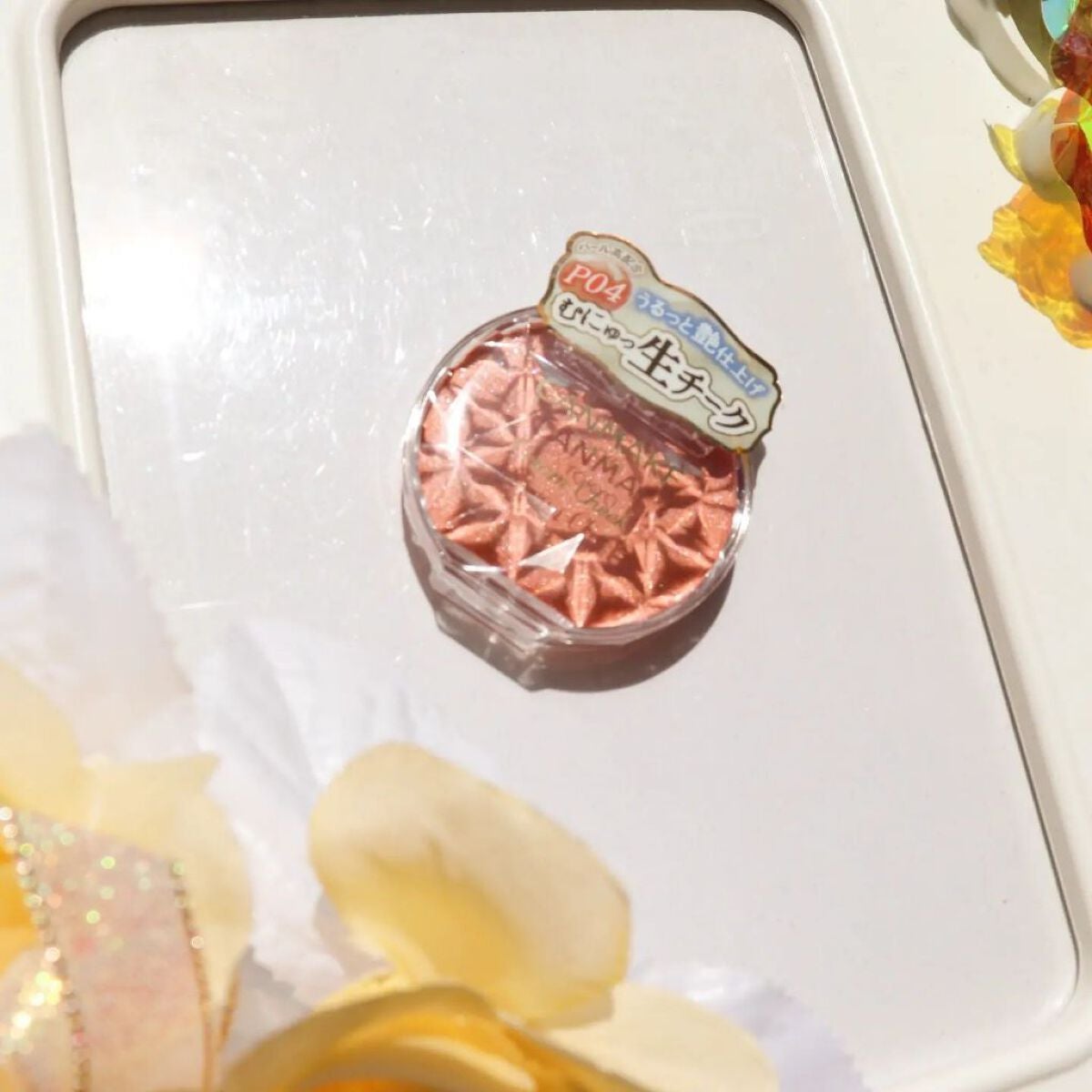 クリームチーク(パールタイプ)/キャンメイク/ジェル・クリームチークを使ったクチコミ(2枚目)