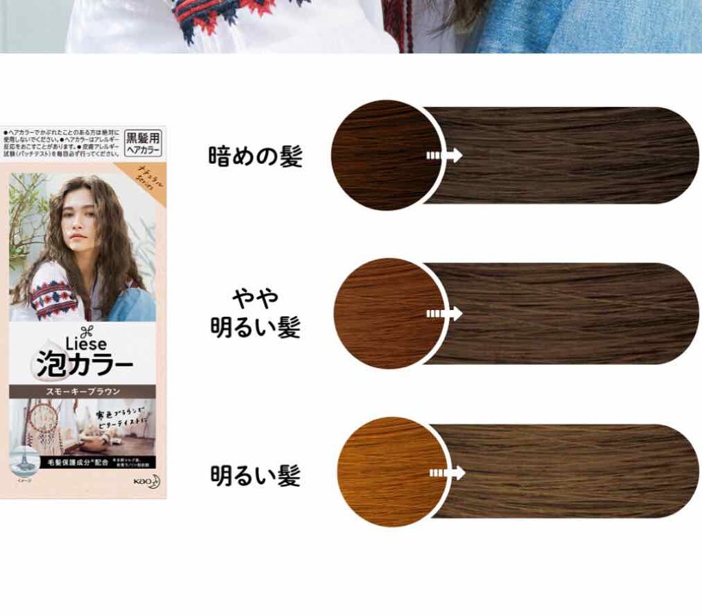 泡カラー/リーゼ/ヘアカラーを使ったクチコミ(3枚目)