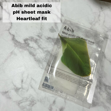 Mild acidic pH sheet mask Heartleaf fit/Abib /シートマスク・パックを使ったクチコミ（6枚目）