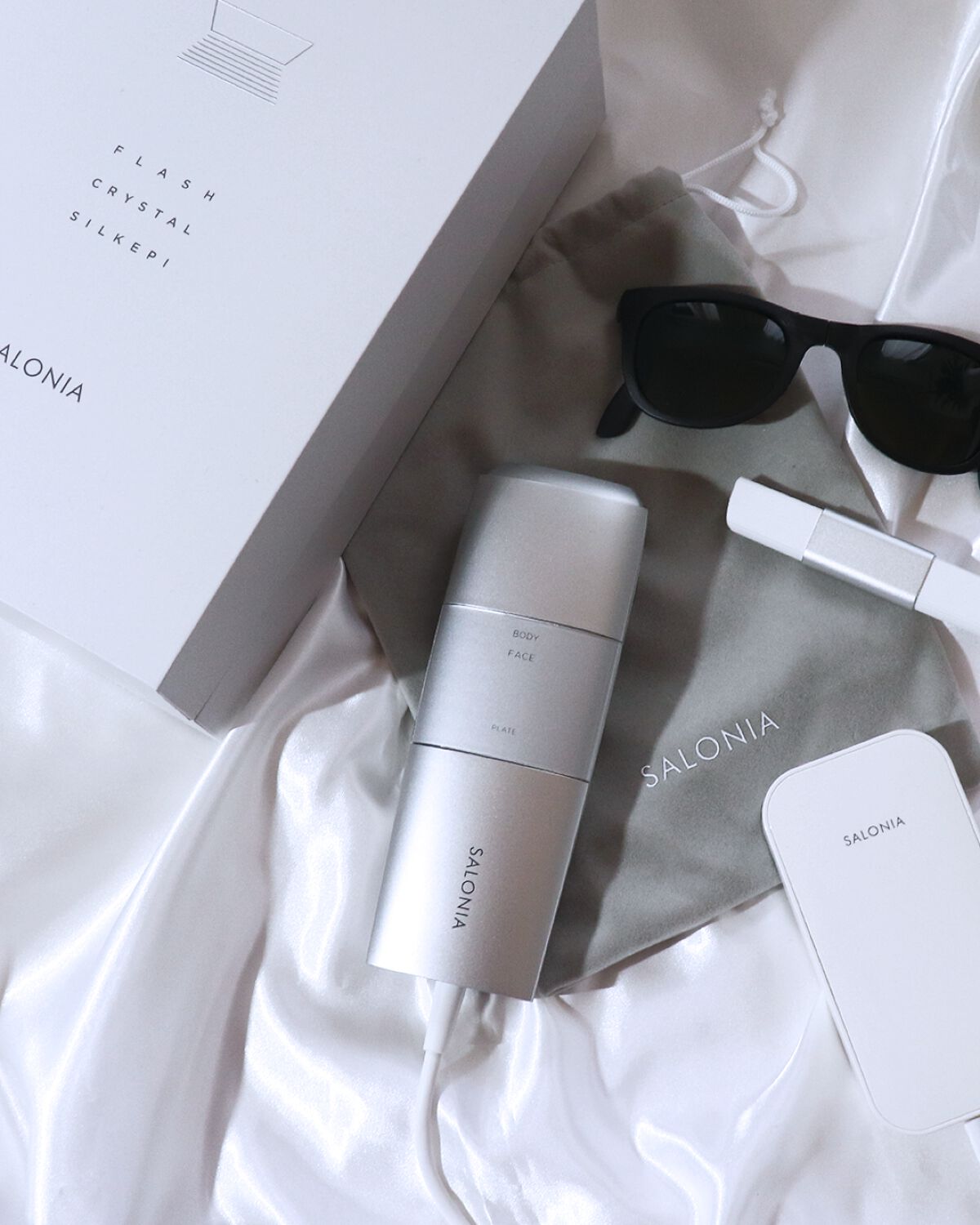 フラッシュ クリスタル シルクエピ/SALONIA/家庭用脱毛器を使ったクチコミ(1枚目)