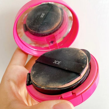 PINK CREAMY COMPACT FOUNDATION/3CE/クリーム・エマルジョンファンデーションを使ったクチコミ（8枚目）