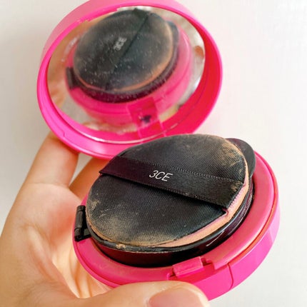 PINK CREAMY COMPACT FOUNDATION/3CE/クリーム・エマルジョンファンデーションを使ったクチコミ(8枚目)