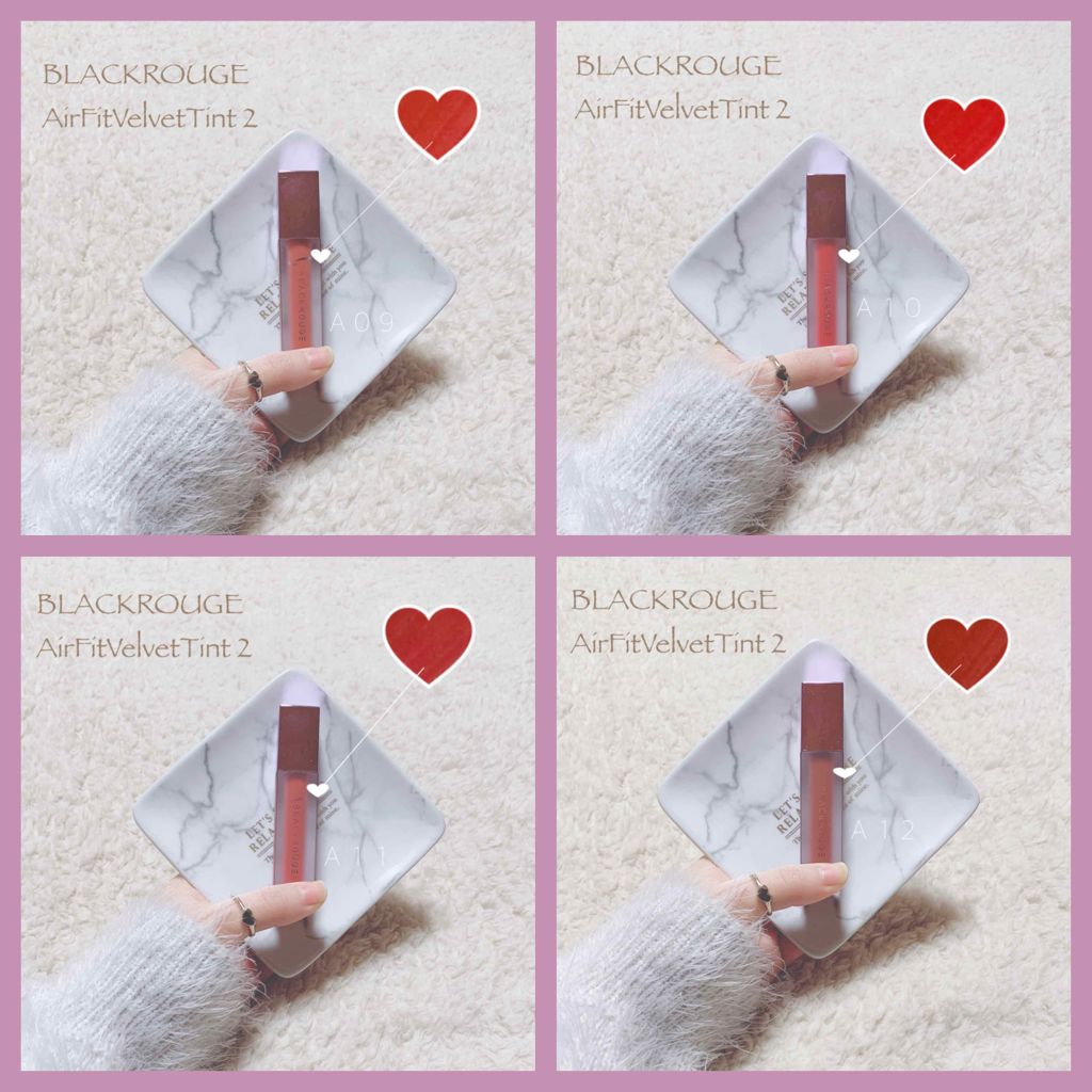 エアフィットベルベットティント/BLACK ROUGE/リップティントを使ったクチコミ（3枚目）