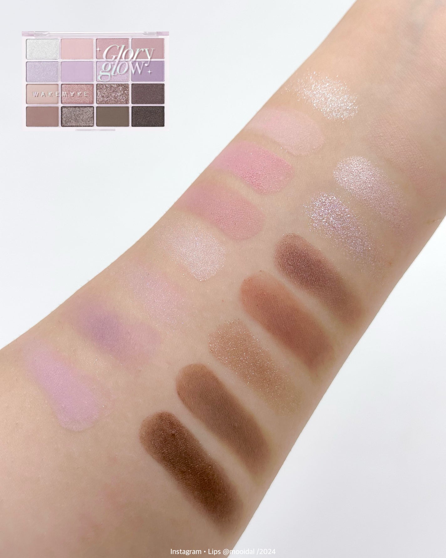 ソフトブラーリングアイパレット/wakemake/アイシャドウパレットを使ったクチコミ(5枚目)