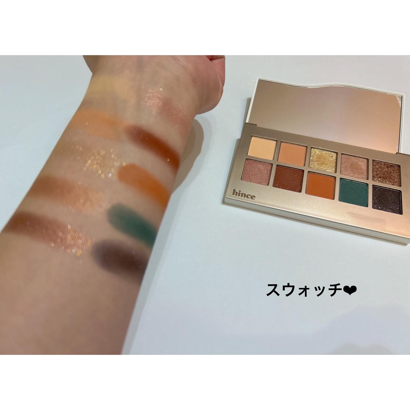 ニューデップスアイシャドウパレット 08 ビー・マジカル (ホリデー&日本限定)/hince/アイシャドウパレットを使ったクチコミ（3枚目）