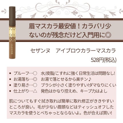 リシェ カラーリング アイブロウマスカラ/Visée/眉マスカラを使ったクチコミ(2枚目)