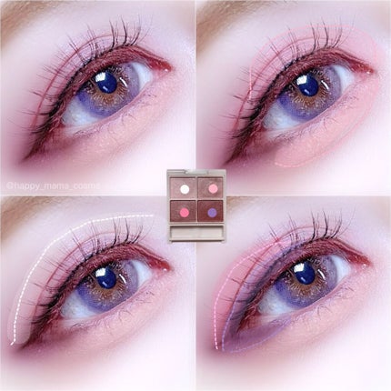 シルキースフレアイズ/キャンメイク/アイシャドウパレットを使ったクチコミ(3枚目)