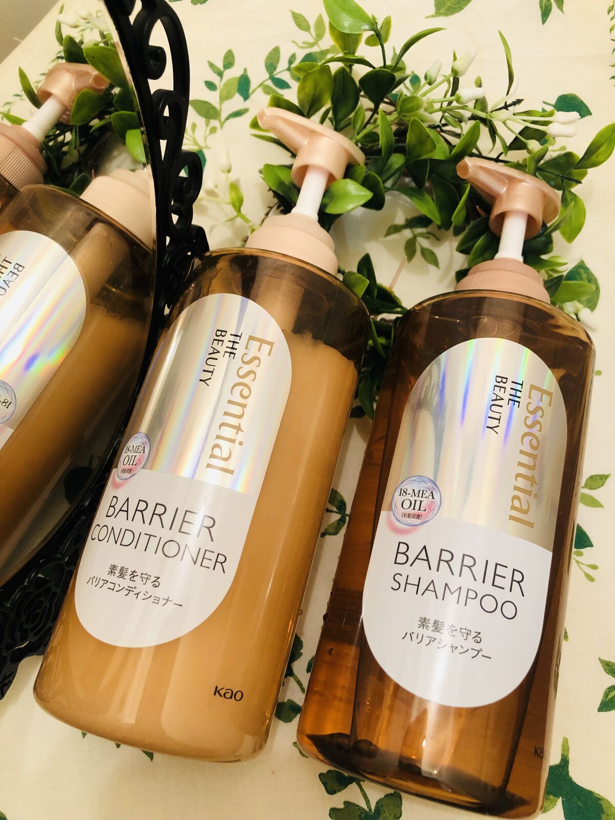 ザビューティ 髪のキメ美容素髪を守る バリアシャンプー/コンディショナー/エッセンシャル/シャンプー・コンディショナーを使ったクチコミ（1枚目）