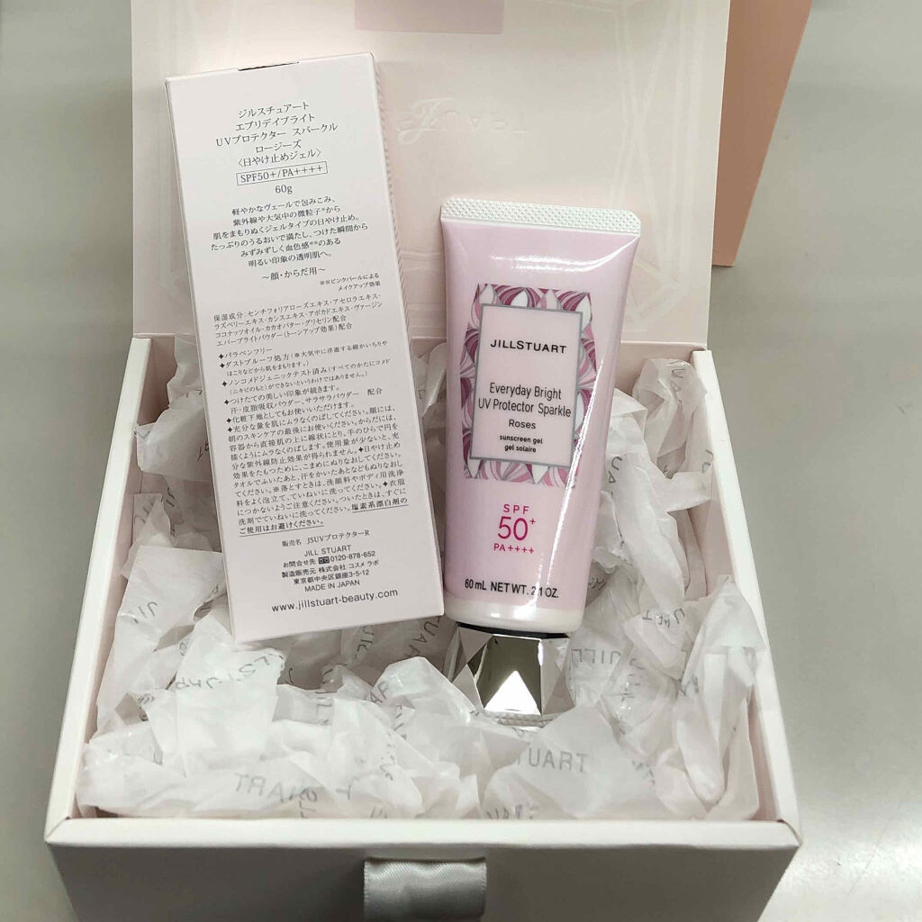 JILL STUART エブリデイブライト UVプロテクター スパークル ロージーズのクチコミ「今回はコチラ‼️
　「ジルスチュアート　エブリデイブライト　
　　　　UVプロテクター　スパー.....」（3枚目）