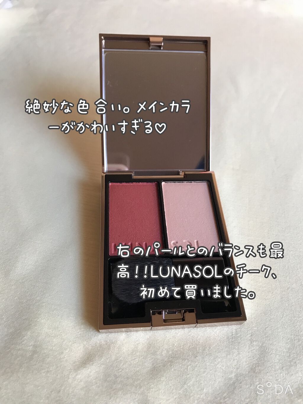 カラーリンググレイズ EX05 Garnet Glow（ガーネットグロウ）/LUNASOL/パウダーチークを使ったクチコミ（2枚目）