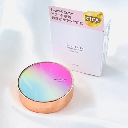 ピンクティーツリーカバークッション/APLIN/クッションファンデーションを使ったクチコミ(1枚目)