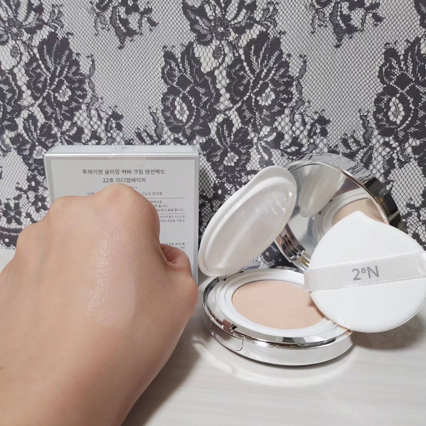 グリーミングテンションパクト/2aN/クリーム・エマルジョンファンデーションを使ったクチコミ(3枚目)