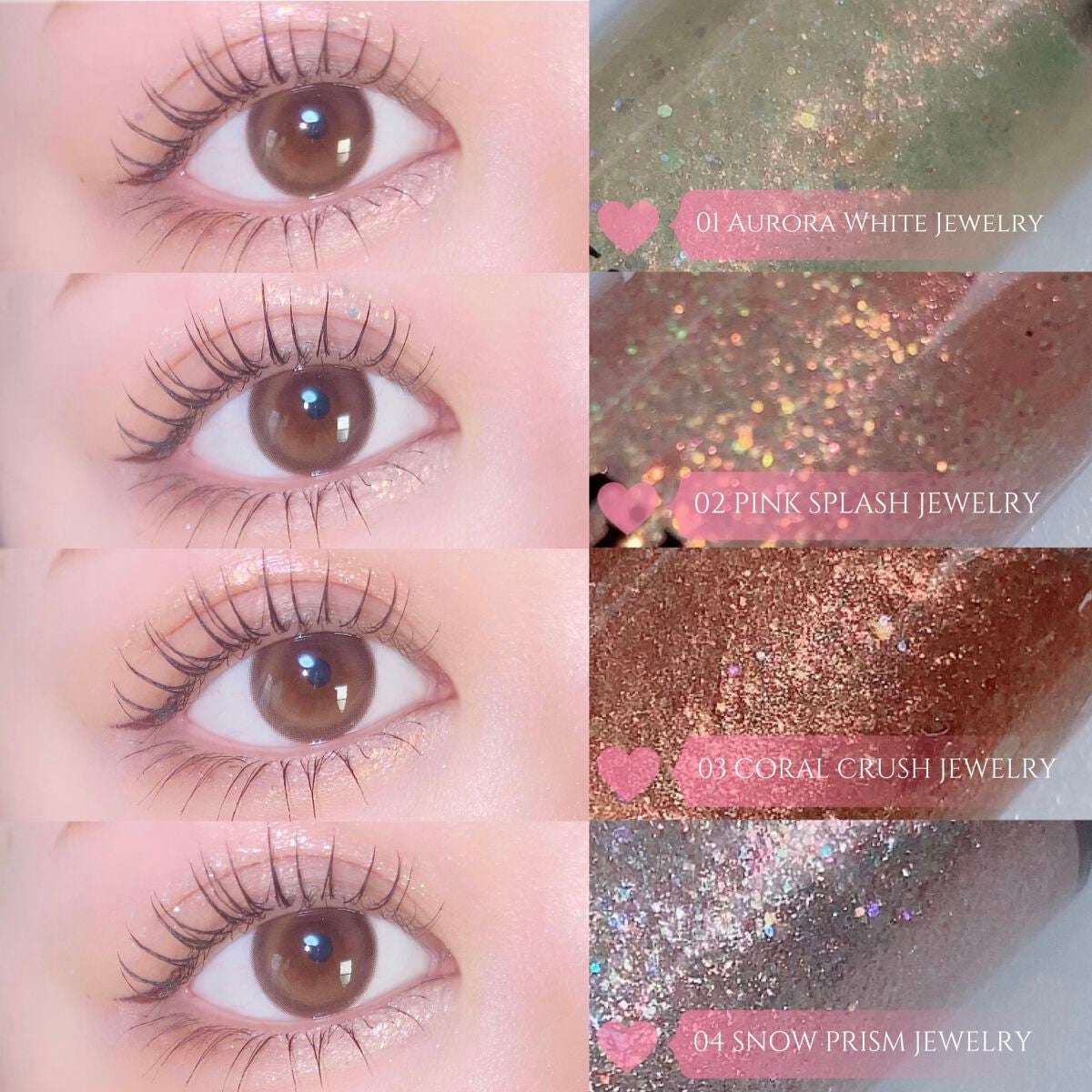 フェアリージュエルアイグリッター/Milk Touch/グリッターを使ったクチコミ(2枚目)