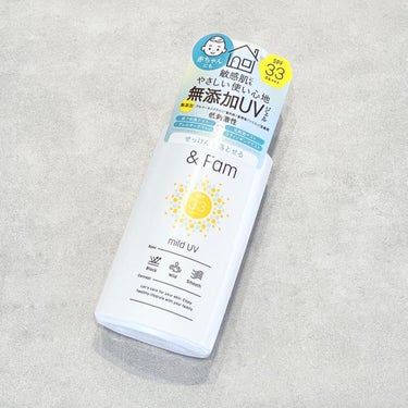 ⁡
\家族で使えるUVジェル/
⁡
୨୧･･･････････････････････････････୨୧
 
アンド ファム  マイルドUV 
SPF33　PA+++

୨୧･････････････