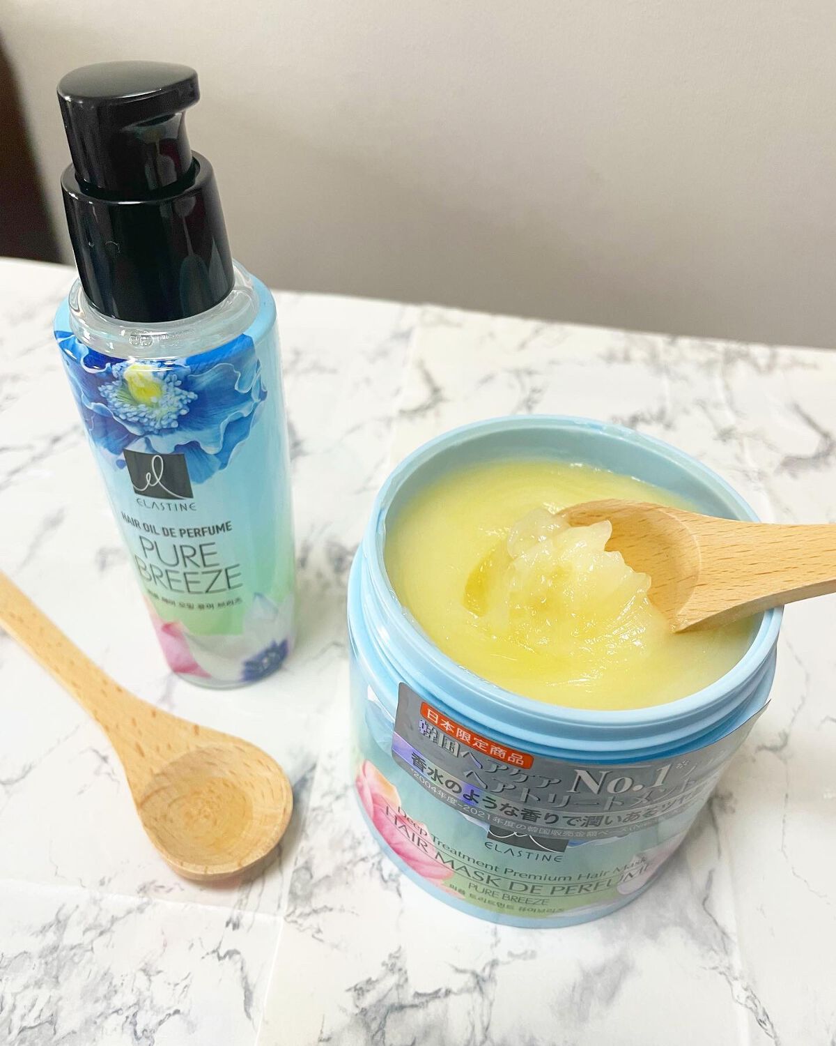 ヘアオイル ピュアブリーズ/エラスチン/その他スタイリングを使ったクチコミ（2枚目）