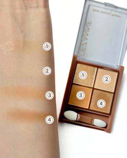 ビタートーンアイシャドウ/CEZANNE/パウダーアイシャドウを使ったクチコミ(3枚目)