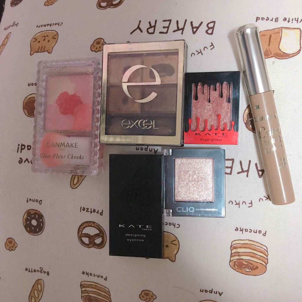 フィットジェルグリッター/KATE/ジェル・クリームアイシャドウを使ったクチコミ（2枚目）