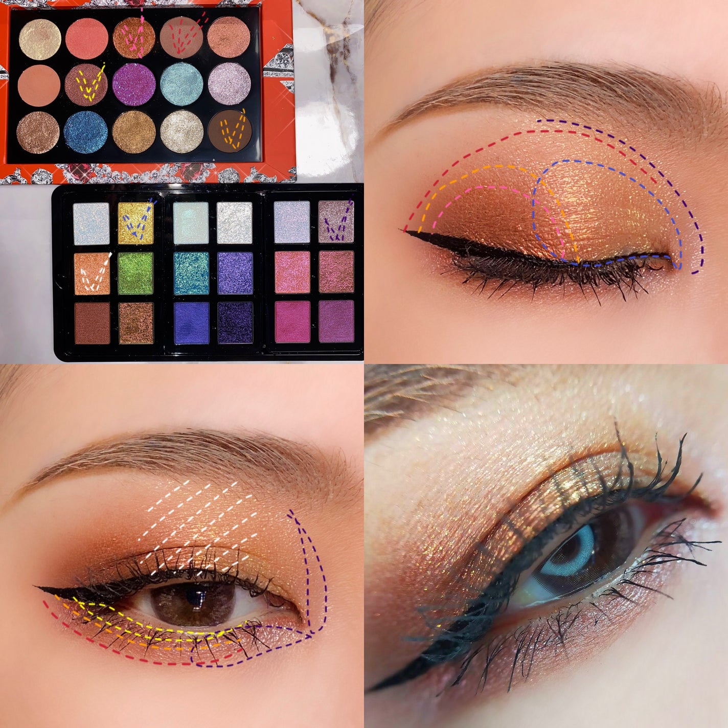 Luminous Legends: Mega Eye Shadow Palette/PAT McGRATH LABS/アイシャドウパレットを使ったクチコミ(4枚目)